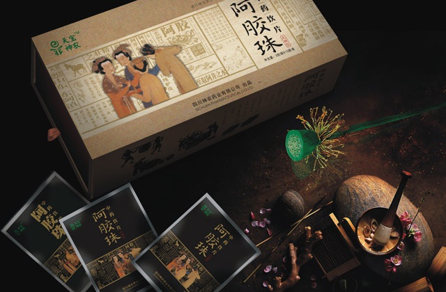 神農(nóng)藥業(yè)阿膠珠包裝設計-品牌文化梳理、視覺元素提煉、產(chǎn)品包裝設計